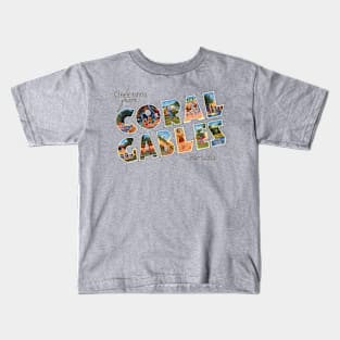 Greetings from Coral Gables Florida Kids T-Shirt